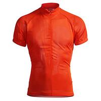 Jaggad Cycling Jersey Men\'s Short Sleeve Bike Jersey Tops Quick Dry Breathable Polyester Elastane Solid Summer Cycling/Bike