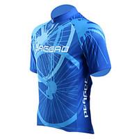 Jaggad Cycling Jersey Men\'s Short Sleeve Bike Jersey Tops Quick Dry Breathable Polyester Elastane Stripe Summer Cycling/Bike