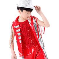 jazz outfits childrens performance polyester sequined sequins 3 pieces ...