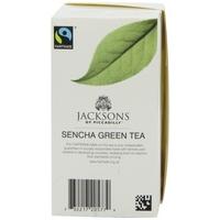 jacksons of piccadilly sencha green fairtrade 20 bags x 4