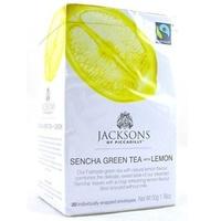 Jacksons Of Piccadilly Sencha Green & Lemon - Fairtrade (20 Bags x 4)