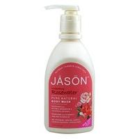 jason natural body wash invigorating rosewater glycerine rosew