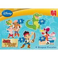 Jake and the Neverland Pirates 4 in 1 Shaped Puzzles