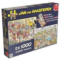 Jan Van Haasteren Food Frenzy 2 x 1000pc Jigsaw Puzzles