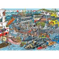 jan van haasteren sea port 500 piece jigsaw puzzle