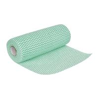 jantex non woven cloths green roll of 100 pack of 100