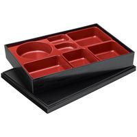 japanese 7 compartment luxe bento box 37 x 255cm case of 6