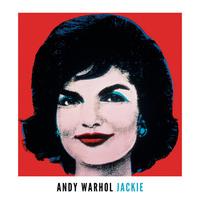 jackie 1964 on red by andy warhol