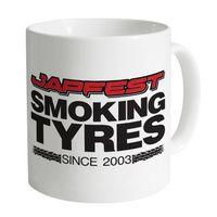 Japfest Smoking Tyres Central Mug