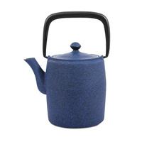 Japanese Tetsubin Medium Blue Cast Iron Teapot
