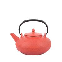 Japanese Tetsubin Red Cast Iron Teapot