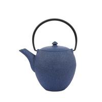 Japanese Tetsubin Small Blue Cast Iron Teapot