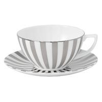 Jasper Conran Platinum Striped Tea Saucer