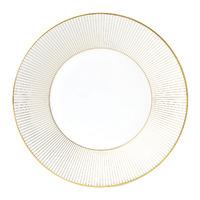 Jasper Conran Gold Pin Stripe Plate 23cm