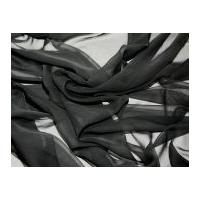 Japanese Caress Chiffon Dress Fabric Black