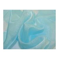 Japanese Crystal Organza Dress Fabric Turquoise
