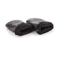 Jane Pushchair Handlebar Mitts-Black Leatherette (G78)