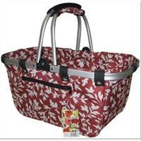 janetbasket red floral large aluminium frame basket 231393