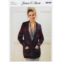 jacket in james c brett marble chunky jb186