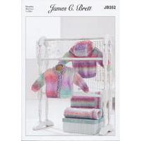 Jacket and Blanket in James C. Brett Baby Marble Chunky (JB352)