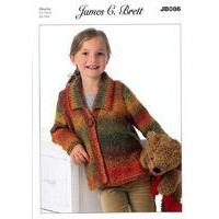 jacket in james c brett marble chunky jb086