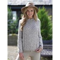 James C Brett Ladies Sweater Knitting Pattern in Misty DK