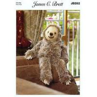 James C. Brett Faux Fur Laid Back Larry Sloth (JB282)