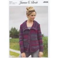 jacket in james c brett marble chunky jb335