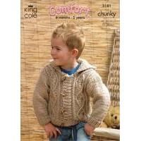 Jackets in King Cole Comfort Chunky (3181)