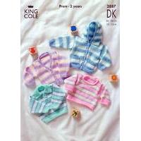 Jacket, Sweaters & Cardigan in King Cole DK (2887)