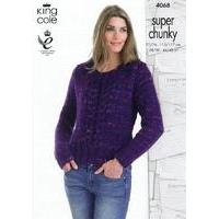 Jacket and Sweater in King Cole Super Chunky (4068)