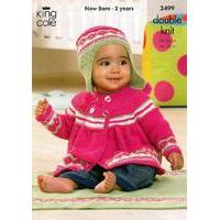 Jacket, Angel Top, Hat and Blanket in King Cole DK (3499)