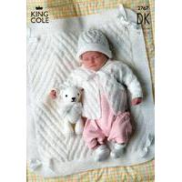 jackets hat and blanket in king cole dk 2767