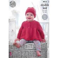 Jacket, Hat and Blanket in King Cole Cherish (4912)