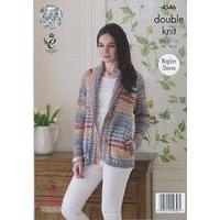 Jacket, Sweater and Scarf in King Cole Drifter (4546)