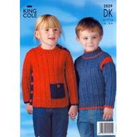 jacket and sweaters in king cole dk 2829