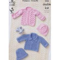 jackets hats and blanket in king cole dk 3928