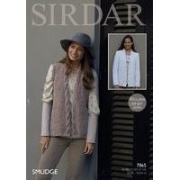 jacket and waistcoat in sirdar smudge 7865