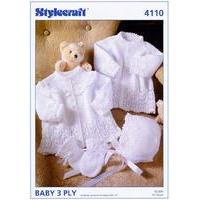 jackets bonnet and mitts in stylecraft wondersoft 3 ply 4110
