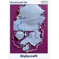 Jacket, Hat, Mittens, Blanket and Pillow in Stylecraft Wondersoft DK (4693)