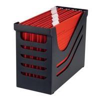 Jalema Resolution A4 File Box Black with 5 x Suspension Files Red Susp