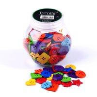 Jar of Craft Buttons Shapes by Trimits 376941