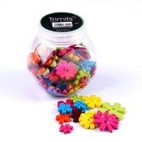 Jar of Craft Buttons Flowers by Trimits 376938