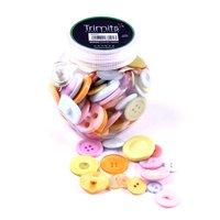 Jar of Craft Buttons Pastels by Trimits 376942