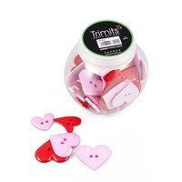 Jar of Craft Buttons Hearts by Trimits 376944