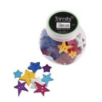 jar of craft buttons stars by trimits 376946