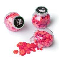 Jar of Craft Buttons Assorted Red by Trimits 376949