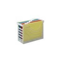 Jalema Silky Touch Office Box With 5 Files Clear A65802600