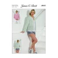 James C Brett Glisten Cardigan PatternJB431