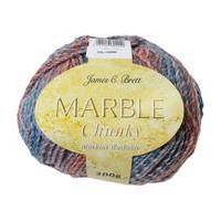 James C Brett Denim and Peach Marble Chunky Yarn 100g